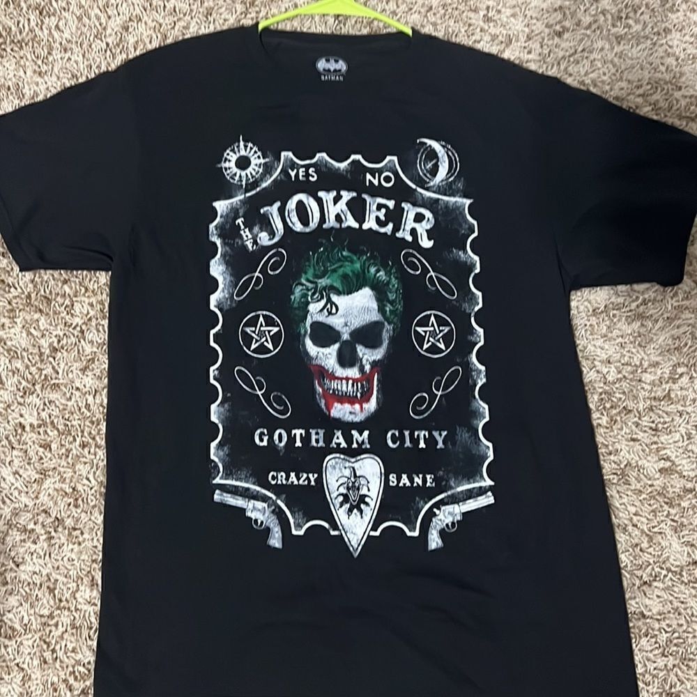 🔥Batman THE JOKER Crazy Sane Graphic - PERFECT -Halloween Horror - not Vintage